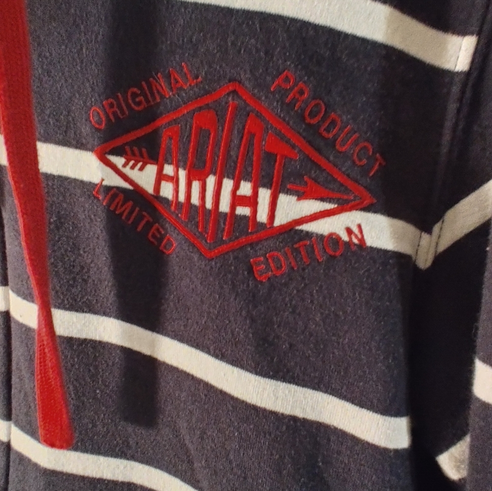 Ariat Lathrop Full Zip Striped Hooded Jacket M View 5